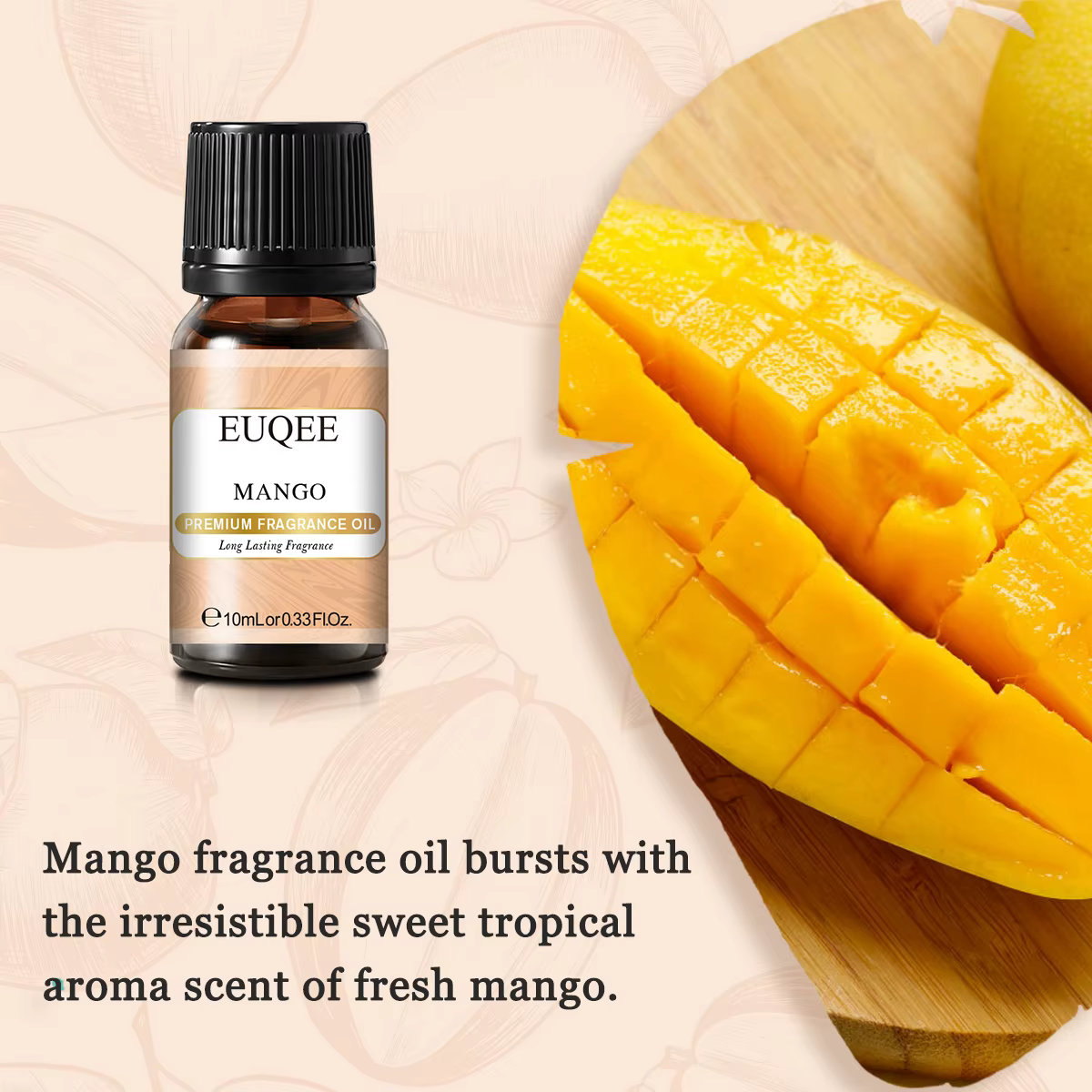 EUQEE 10ML 10ML huile parfumée de fruits sucrés pour l'aromathérapie