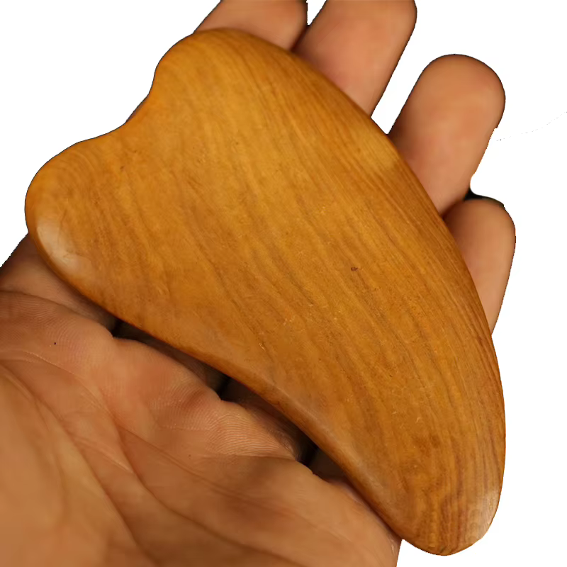 Grattoir Gua Sha en bois