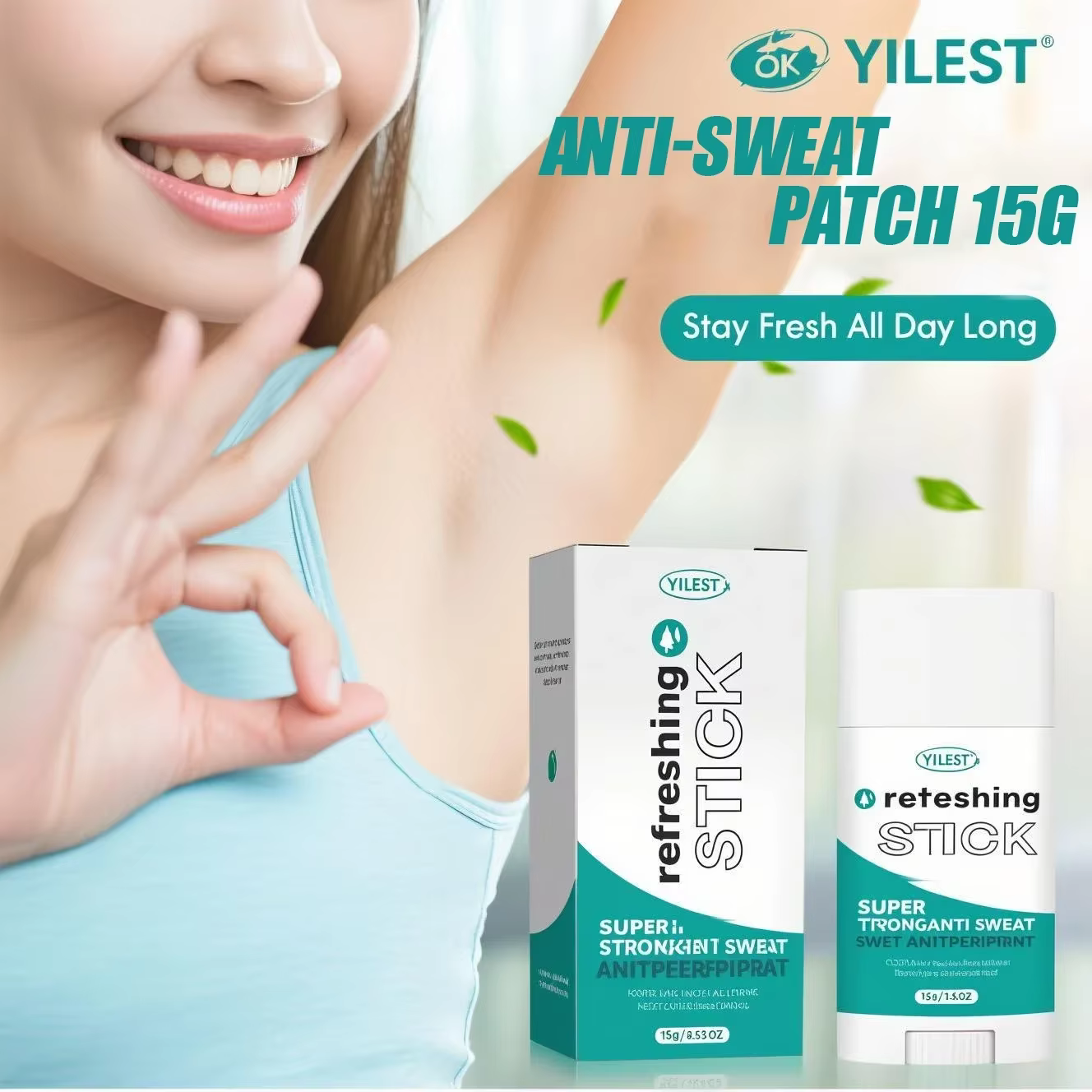 TILEST Stick Anti-Transpiration Super Puissant 48H – Contrôle de la Transpiration pour Mains