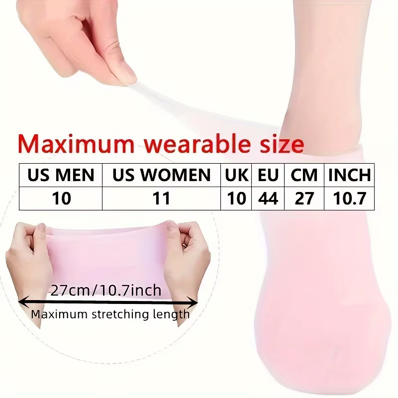 Chaussettes hydratantes en Silicone pour pieds secs et craquelés