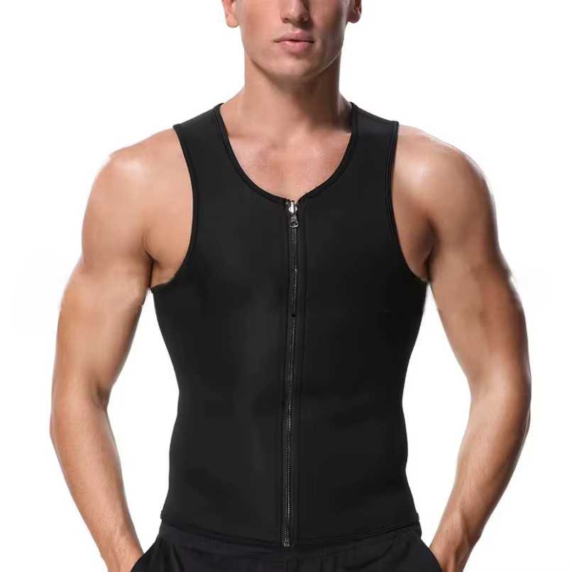 Minceur hommes ventre plat gaine Sauna débardeur gilet sueur graisse brûlant corps Shaper perte de poids ventre contrôle taille formateur chemise