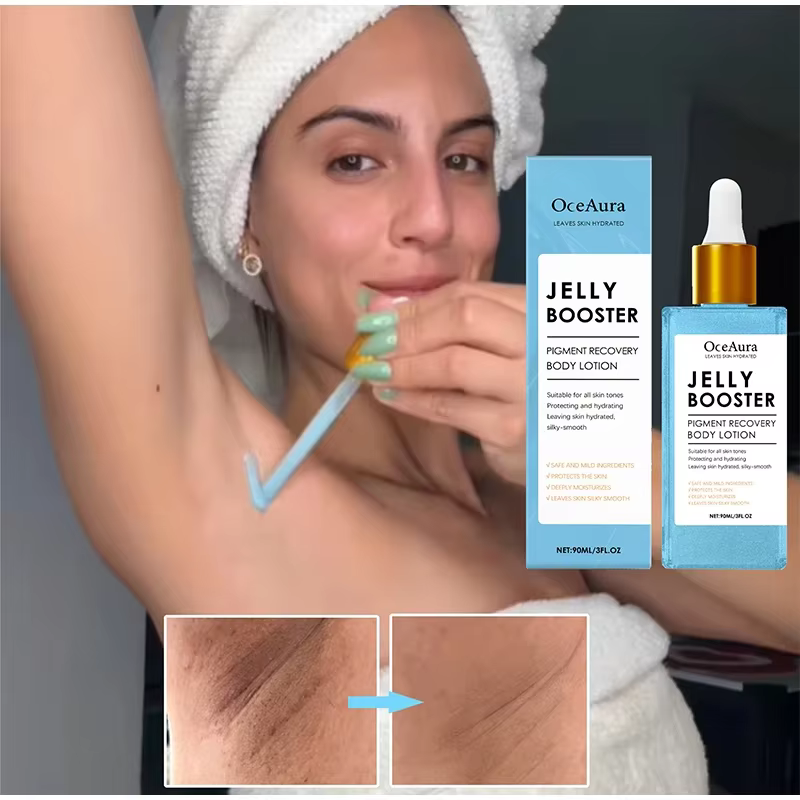 Lotion pour le corps de récupération de pigments de rehausseur de gelée sérum éclaircissant de Niacinamide