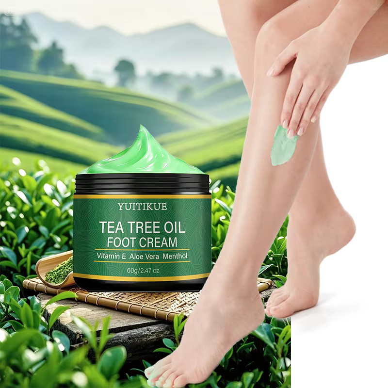 Crème pour les pieds à l'huile d'arbre à thé YUITIKUE - Formule douce au camélia