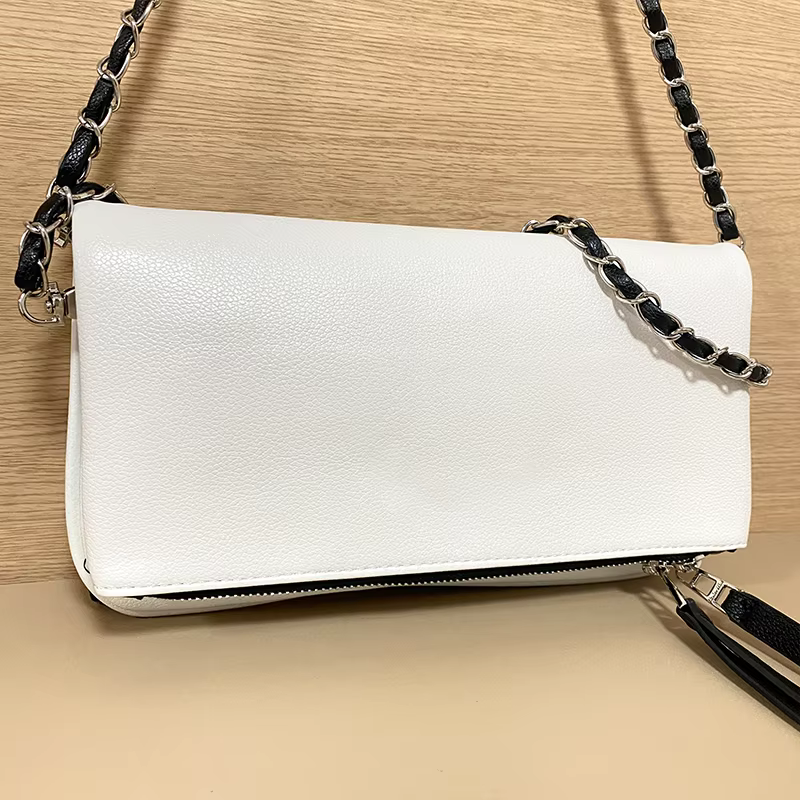Sac bandoulière rétro noir, sac enveloppe tendance pour femmes, design luxueux, sac à main pour femmes