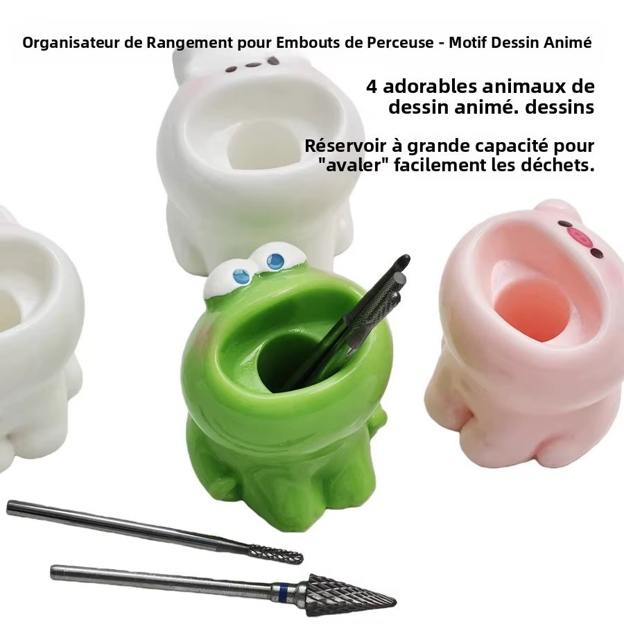 Porte-embout de tête de meulage pour Nail Art mignon