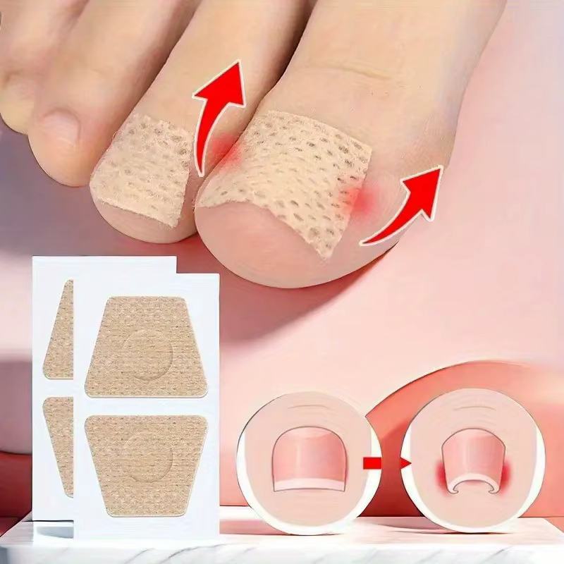 Protections pour les orteils - Coussinets pour ongles en tissu non tissé respirant et doux - Feuilles orthopédiques