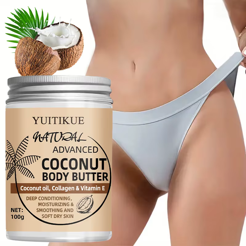Beurre corporel avancé à la noix de coco 100g - Texture crémeuse pour une absorption facile