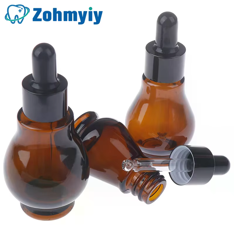 Flacons compte-gouttes vides en verre marron de 10/20/30ml