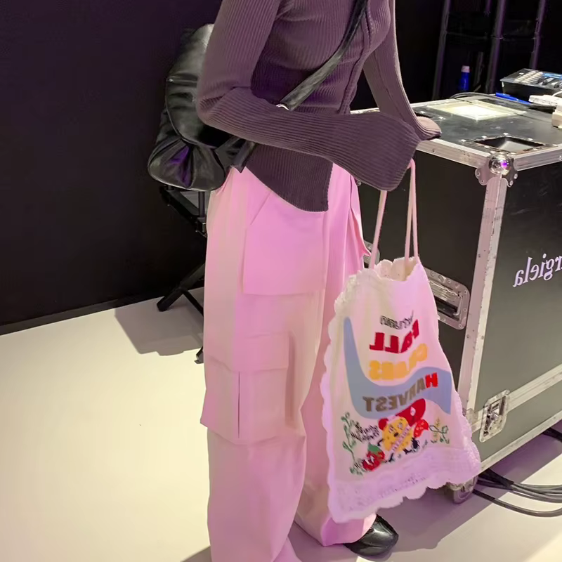 Sac à bandoulière pour femmes nouveau modèle de pomme de terre de dessin animé créatif sac à bandoulière brodé décontracté à la mode sacs à main en toile polyvalents
